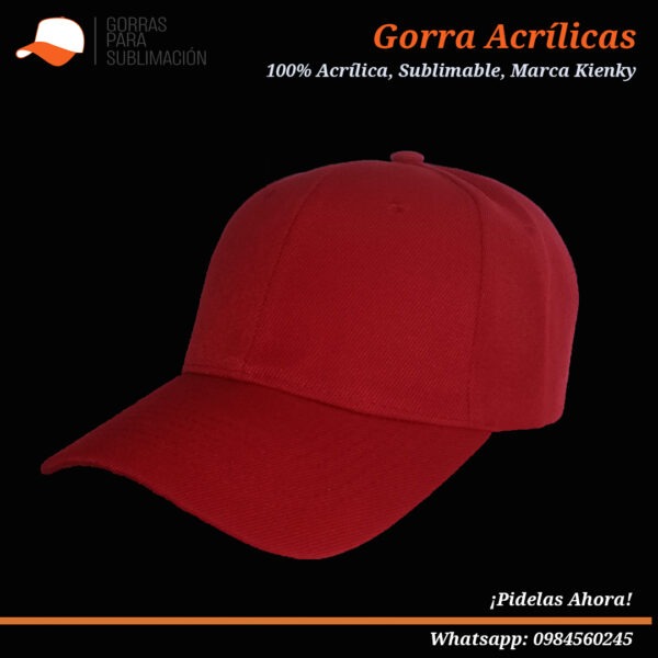 Gorras Acrílicas para Sublimar Estampar y Bordar