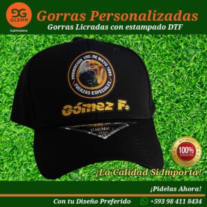 Gorras Licradas Abierta Estampada