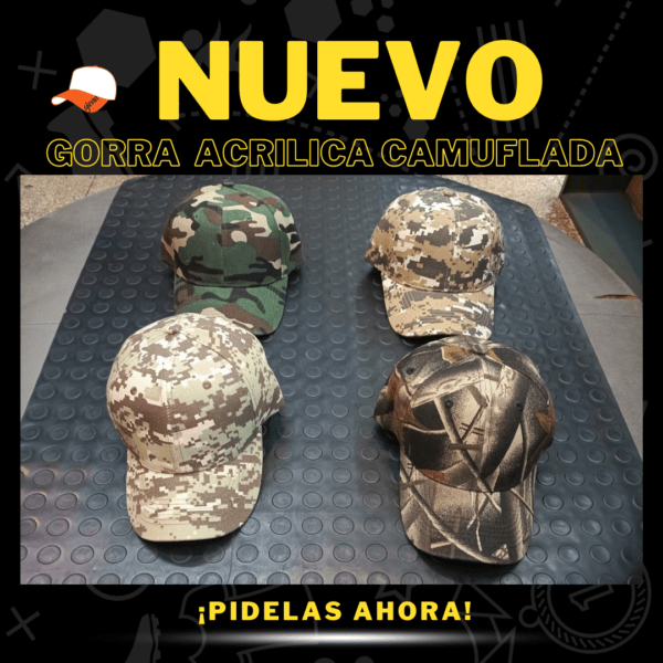 Gorra Acrílica Abierta Camuflada Kienky - Imagen 2