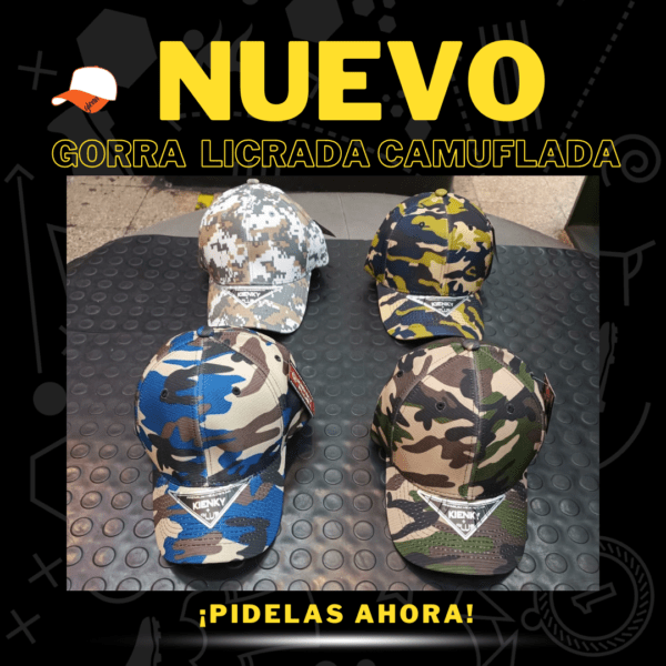 Gorras Licrada Camuflada Cerrada Kienky - Imagen 2