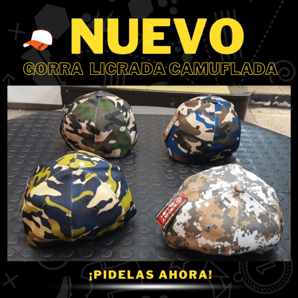 Gorras Licrada Camuflada Cerrada Kienky - Imagen 3