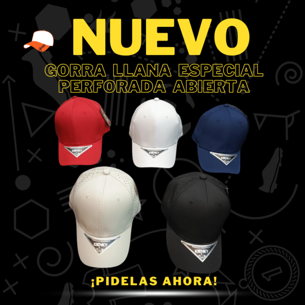 Gorras Llana Especial Perforadas Abierta Kienky