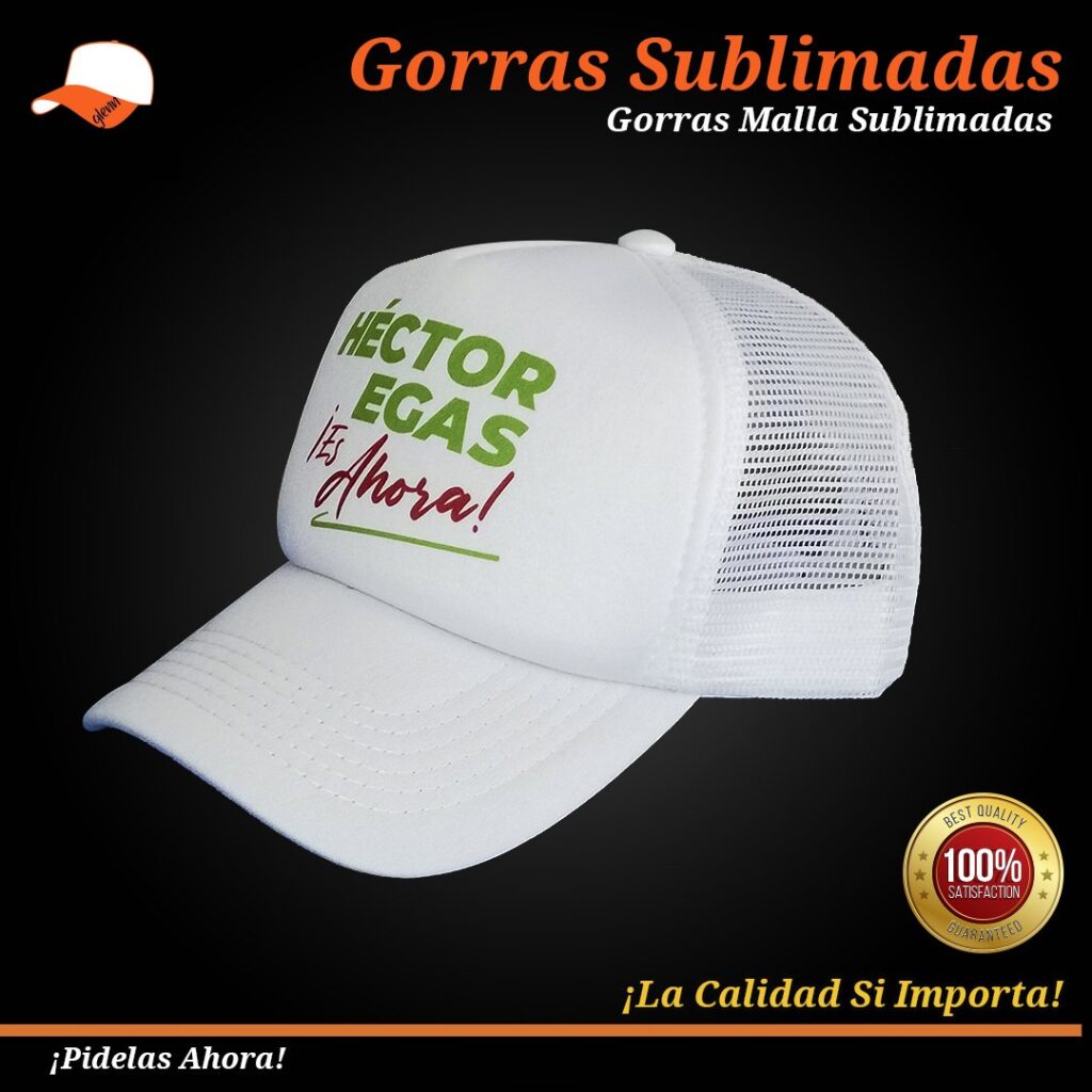Gorras Malla Kineky Sublimadas Campaña